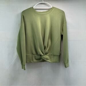Magaschoni Sage Green medium Women's Knotted Sweatshirt